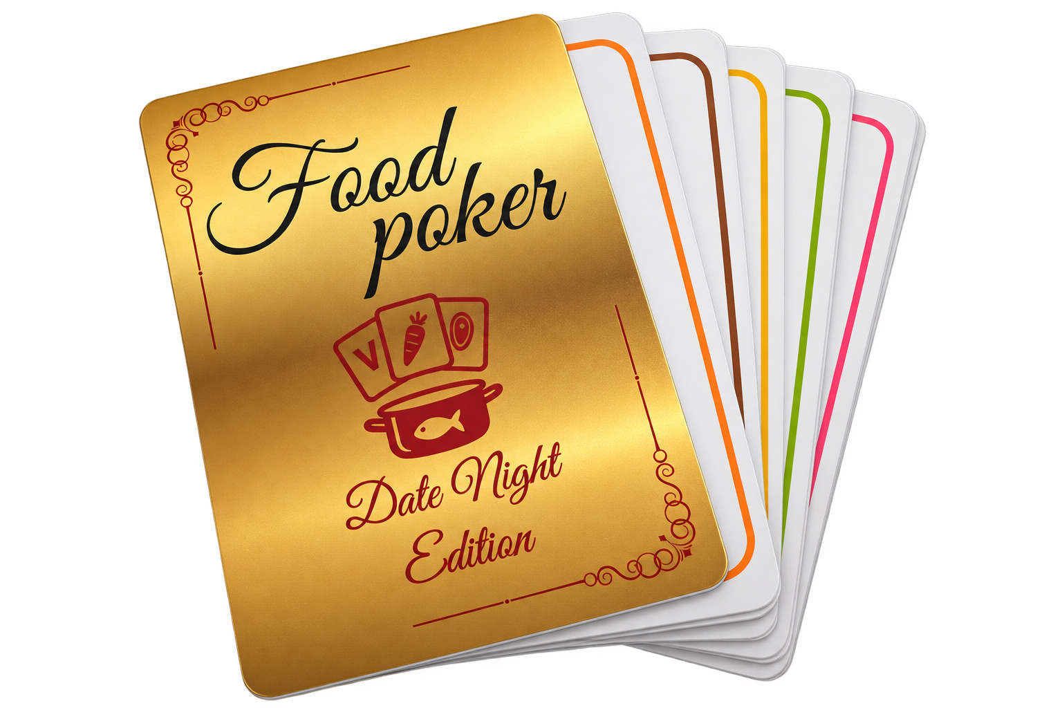 Date Night Edition Karten – alle 6 Kategorien aufgefächert
